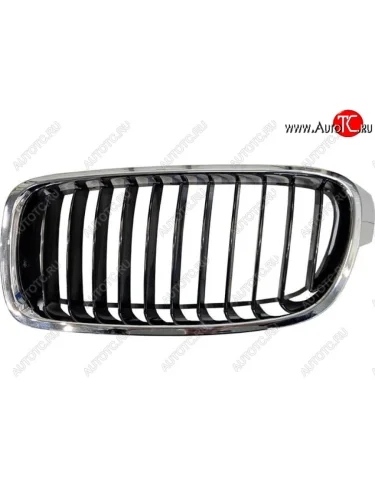 Правая решетка радиатора BodyParts (хром серый) BMW 3 серия F30 седан дорестайлинг (2012-2015)