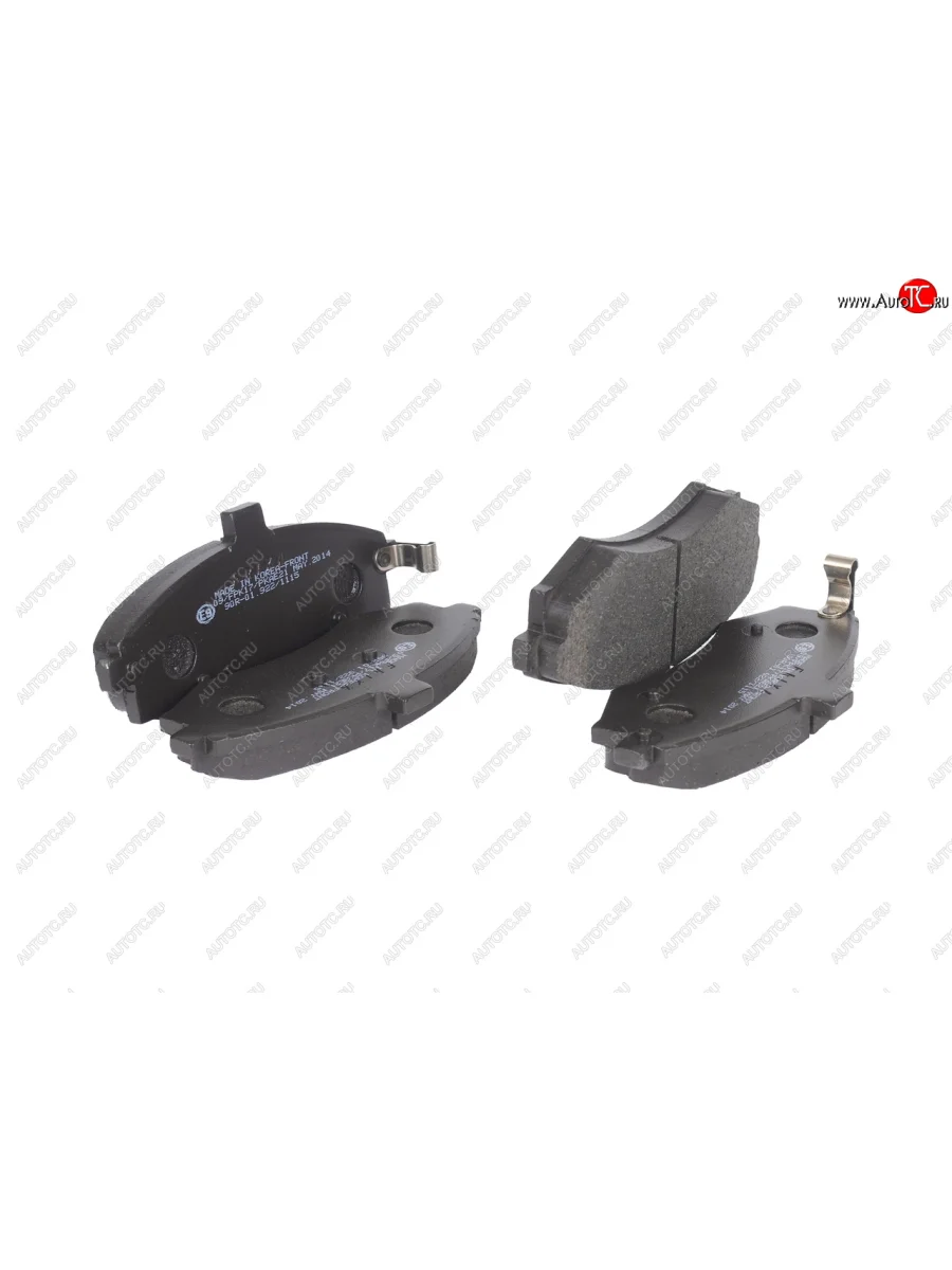 Колодки тормозные передние (4шт.) HANKOOK FRIXA KIA Cerato 1 LD седан дорестайлинг (2003-2007)  с доставкой в г. Керчь