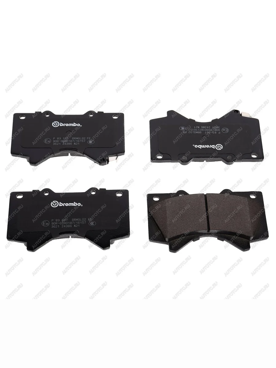 Колодки тормозные передние (4шт.) BREMBO Toyota Land Cruiser 200 1-ый рестайлинг (2012-2015)  в Керчи Республика Крым