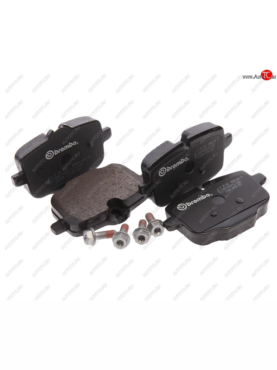 Колодки тормозные задние (4шт.) BREMBO BMW 5 серия F10 седан дорестайлинг (2009-2013)  в Керчи Республика Крым