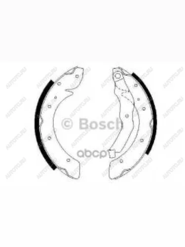 Колодки тормозные задние (4шт.) барабанные (203х38мм) BOSCH Renault Laguna X56 универсал дорестайлинг (1995-1998)
