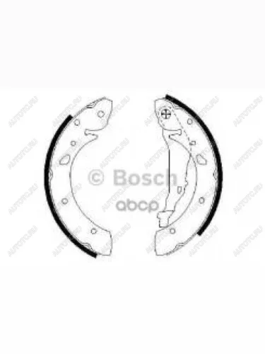 Колодки тормозные задние барабанные (4шт.) BOSCH Toyota Avensis T220 седан дорестайлинг (1997-2001)