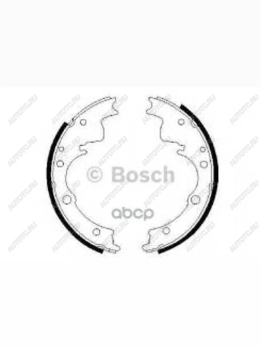 Колодки тормозные задние барабанные 4шт. BOSCH Iveco Daily фургон (2014-2019)  в Керчи Республика Крым