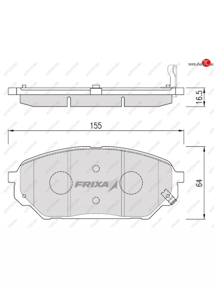 Колодки тормозные передние (4шт.) HANKOOK FRIXA Hyundai IX55 EN (2006-2013)  в Перми Пермском крае