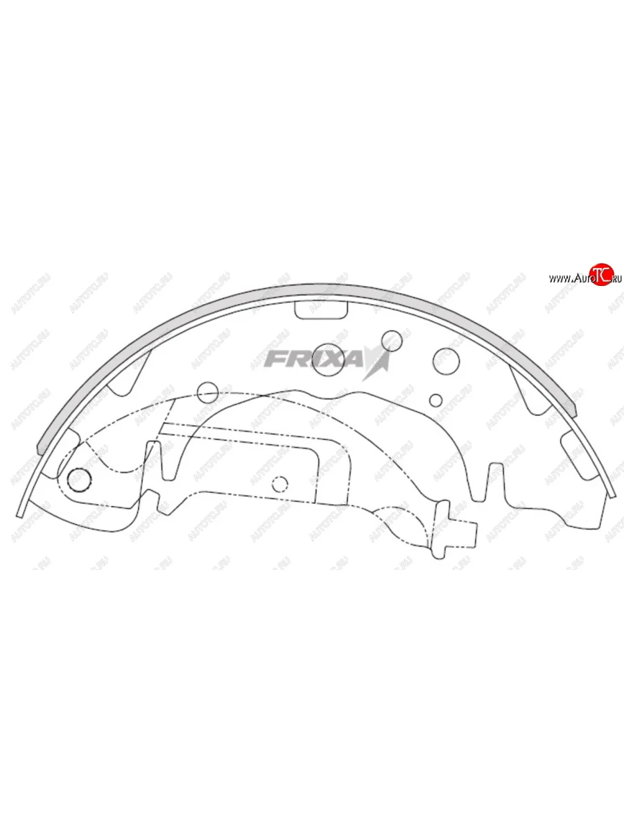Колодки тормозные задние барабанные (4шт.) HANKOOK FRIXA KIA Carnival VQ минивэн рестайлинг (2010-2014)  с доставкой в г. Пермь