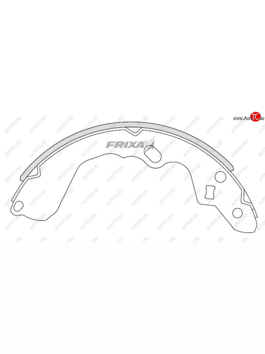 Колодки тормозные задние барабанные (4шт.) HANKOOK FRIXA KIA Clarus GC универсал рестайлинг (1998-2001)  в Керчи Республика Крым