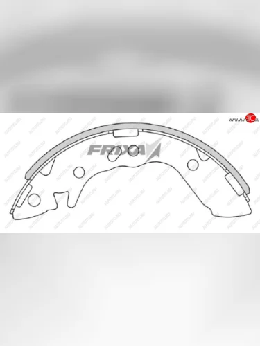 Колодки тормозные задние барабанные (4шт.) HANKOOK FRIXA Hyundai Accent 2 LC седан дорестайлинг (ТагАЗ) (1999-2012)