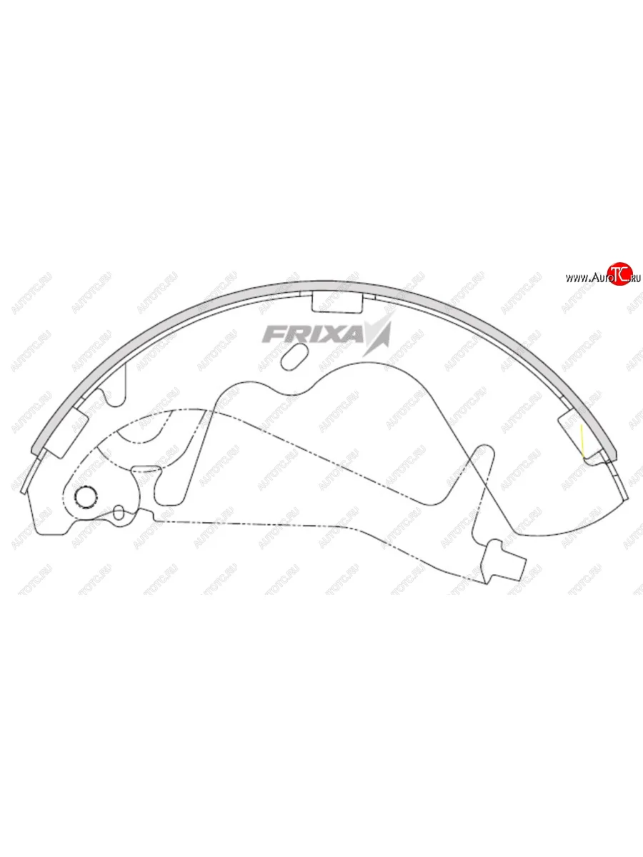 Колодки тормозные передние барабанные (4шт.) HANKOOK FRIXA Hyundai Starex/H1 A1 рестайлинг (2004-2007)  в Керчи Республика Крым