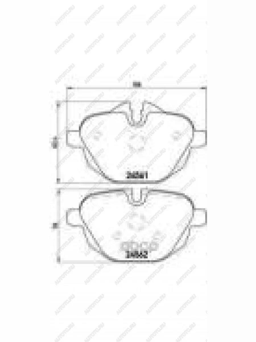 Колодки тормозные задние (4шт.) BREMBO BMW X3 F25 дорестайлинг (2010-2014)  в Керчи Республика Крым