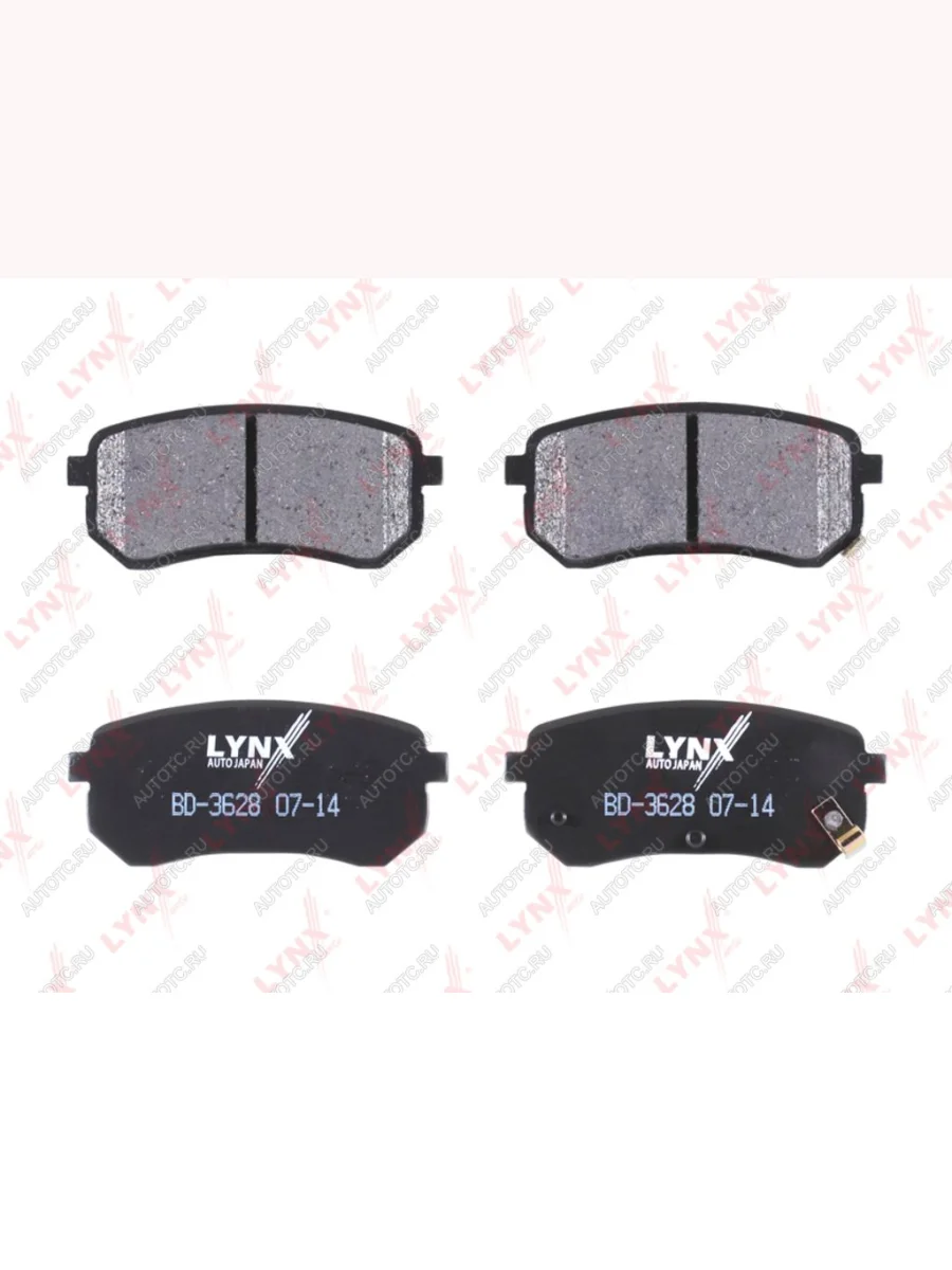 Колодки тормозные задние (4шт.) LYNX KIA Ceed 2 JD дорестайлинг универсал (2012-2016)  с доставкой в г. Керчь