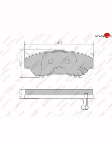 Колодки тормозные передние (4шт.) LYNX Suzuki Grand Vitara FTB03 3 двери (1997-2005)