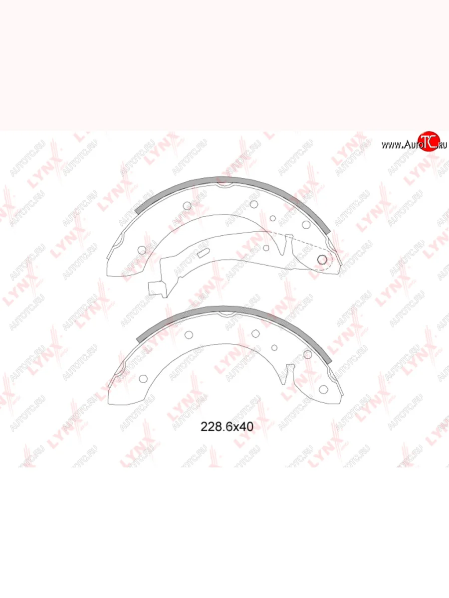 Колодки тормозные задние барабанные(4шт.) LYNX CITROEN Berlingo B9 дорестайлинг (2008-2016)  в Перми Пермском крае