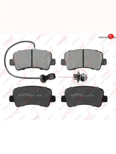 Колодки тормозные задние(4шт.) LYNX Renault Master FV,JV фургон дорестайлинг (2010-2015)