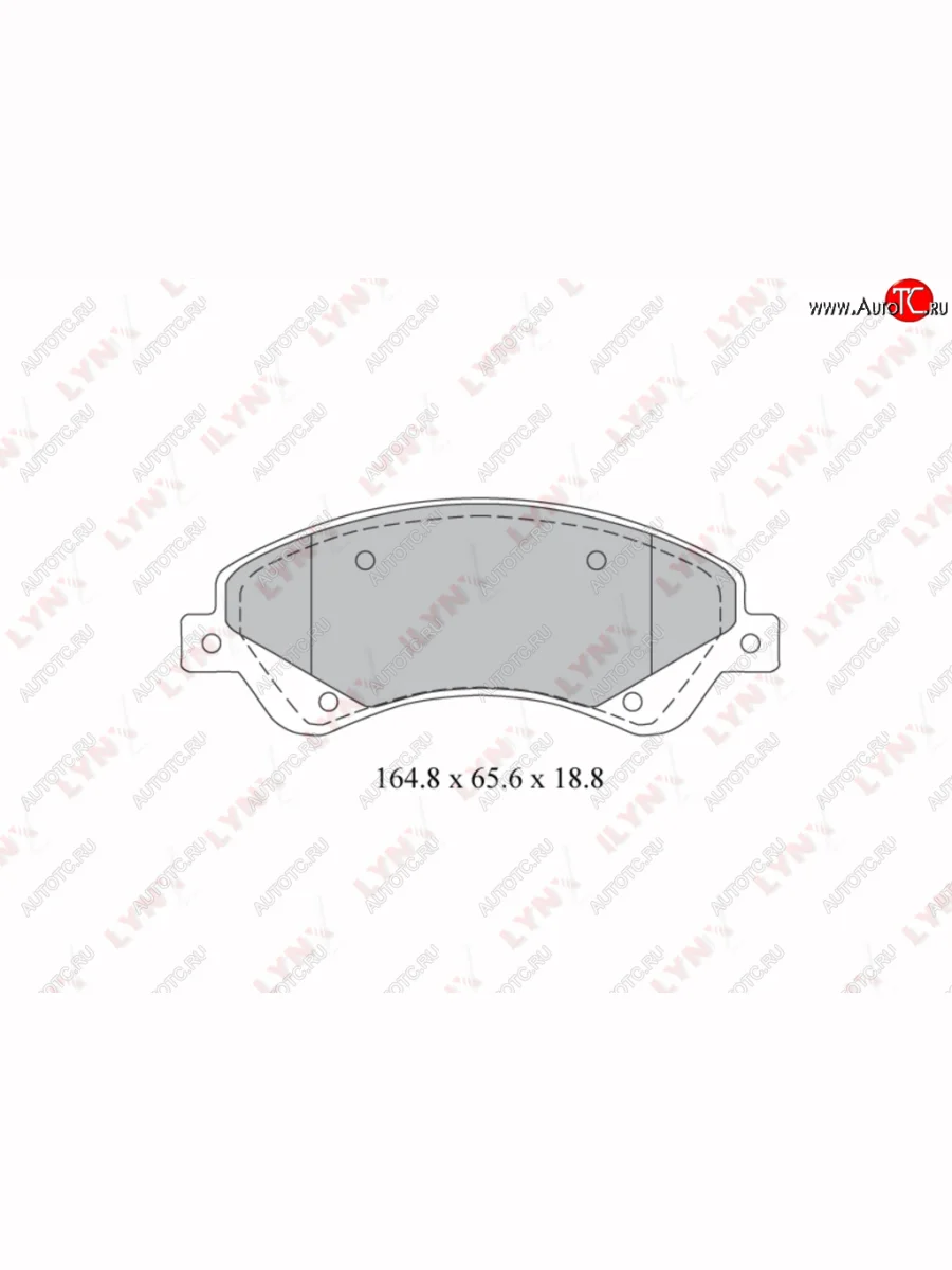 Колодки тормозные передние(4шт.) LYNX Ford Transit цельнометаллический фургон (2014-2022)  в Керчи Республика Крым
