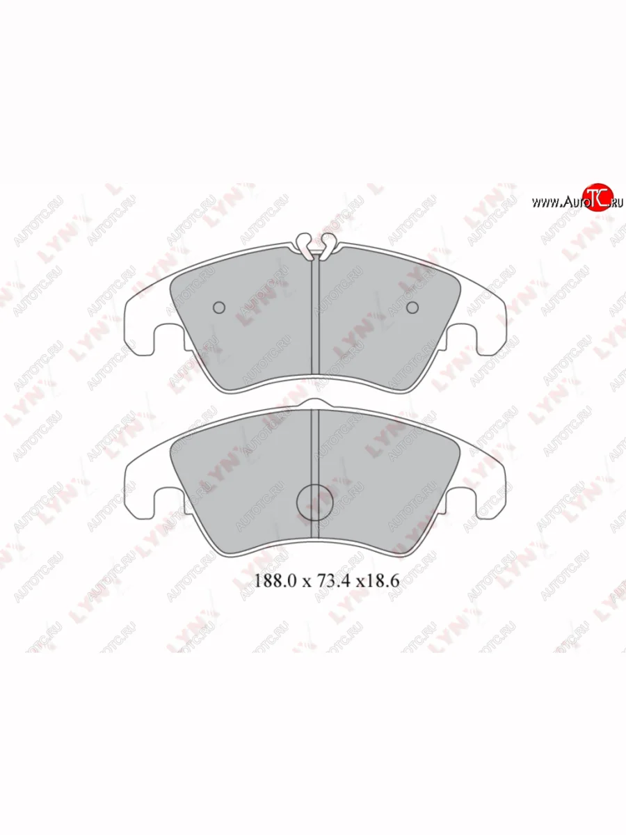 Колодки тормозные передние(4шт.) LYNX Audi A5 8T дорестайлинг, лифтбэк (2007-2011)  с доставкой в г. Керчь