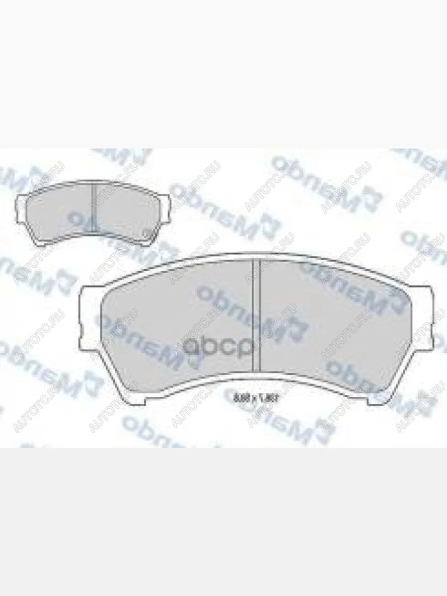 Колодки тормозные передние (4шт.) MANDO Mazda 6 GH рестайлинг универсал (2010-2012)  в Перми Пермском крае
