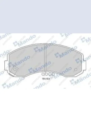 Колодки тормозные передние (4шт.) MANDO KIA Bongo 4 PU рестайлинг (2012-2025)