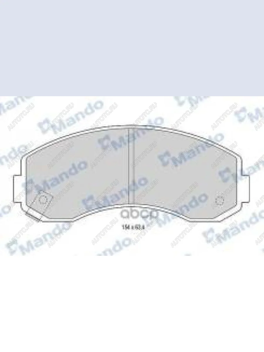 Колодки тормозные передние (4шт.) MANDO KIA Bongo 4 PU дорестайлинг (2004-2012)  в Керчи Республика Крым