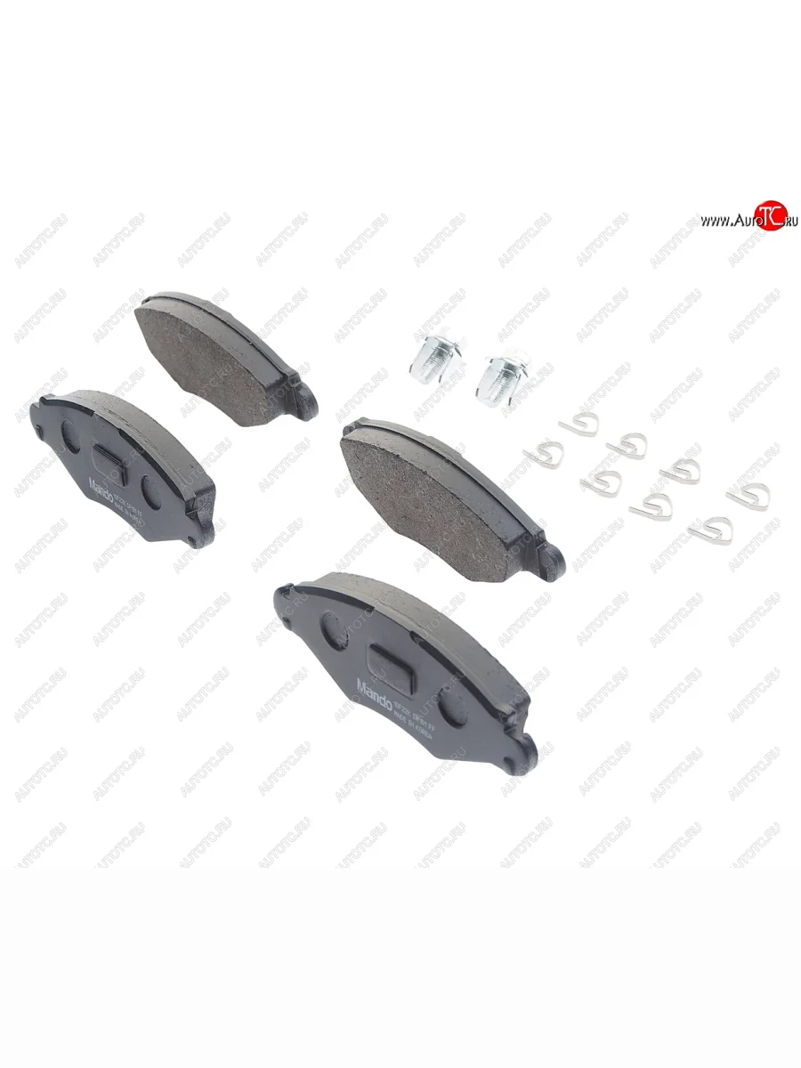 Колодки тормозные передние (4шт.) MANDO Peugeot 206 хэтчбэк 3 дв. 2AC рестайлинг (2003-2009)  в Перми Пермском крае