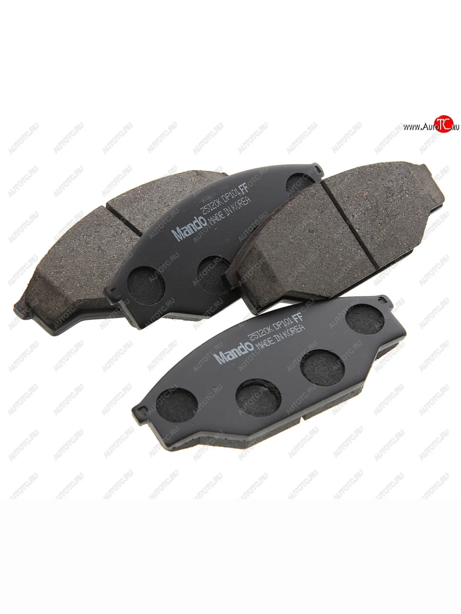 Колодки тормозные передние (4шт.) MANDO Toyota Hilux N80, N90, N100, N110 дорестайлинг (1988-1991)  в Самаре Самарской области