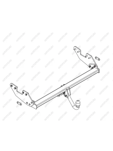 Фаркоп (подходит для Pick up, 4 WD) Auto-Hak (стальной, шар A (F20) ) Toyota Hilux AN120 дорестайлинг (2016-2020)