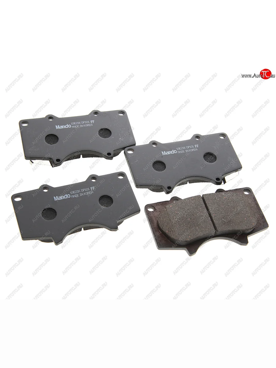 Колодки тормозные передние (4шт.) MANDO Mitsubishi Pajero 4 V90 2-ой рестайлинг (2014-2020)  в Керчи Республика Крым