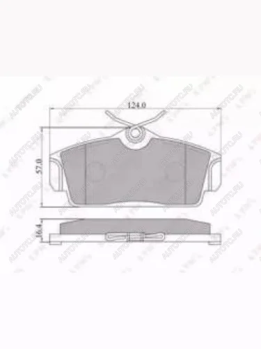 Колодки тормозные передние с АБС (4шт.) MANDO Nissan Almera 2 N16 седан дорестайлинг (2000-2003)