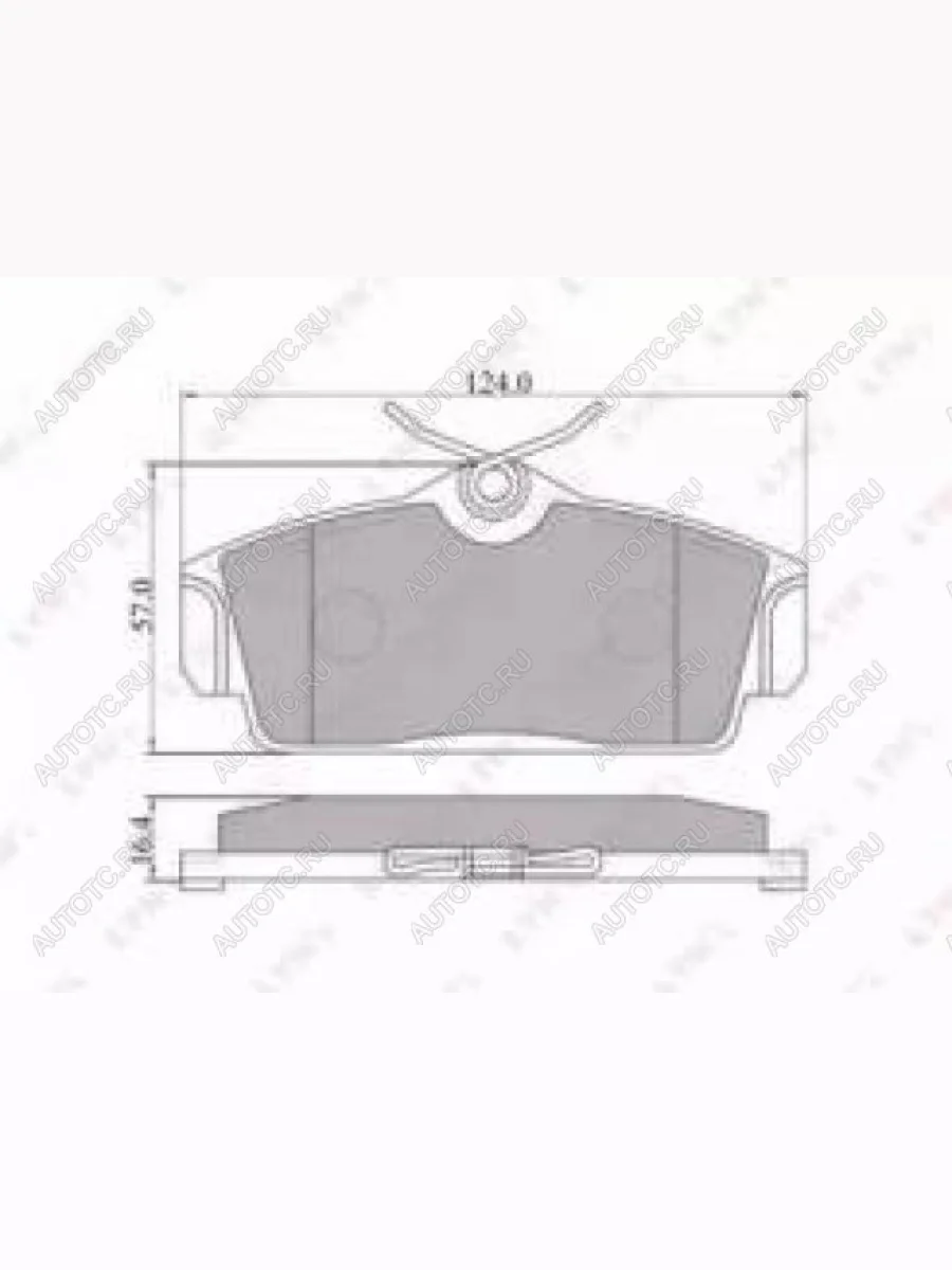 Колодки тормозные передние с АБС (4шт.) MANDO Nissan Primera 2 P11 универсал рестайлинг (1999-2003)  в Керчи Республика Крым
