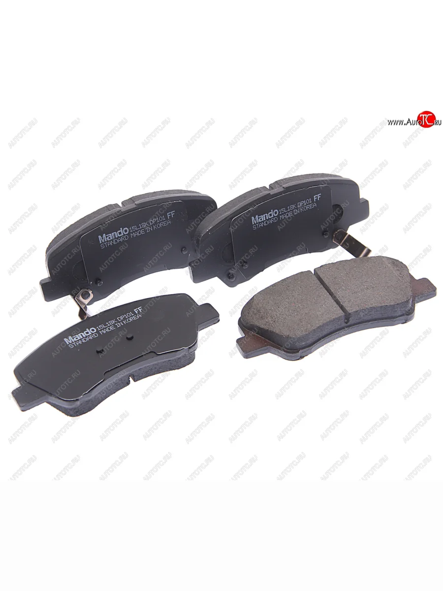 Колодки тормозные передние (4шт.) MANDO Hyundai Solaris HCR седан дорестайлинг (2017-2020)  с доставкой в г. Керчь