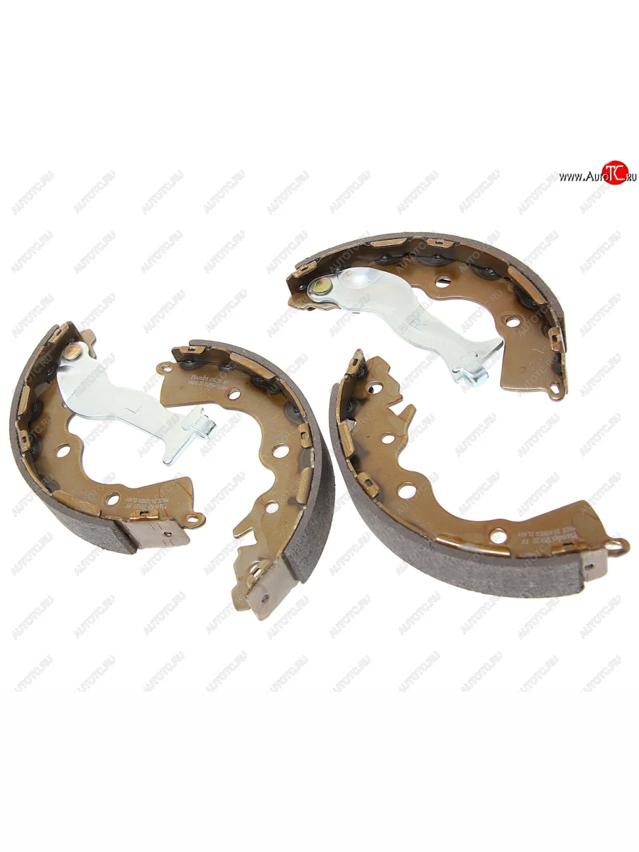 Колодки тормозные задние барабанные (4шт.) MANDO KIA Rio 2 JB дорестайлинг, хэтчбэк 5 дв. (2005-2009)  в Перми Пермском крае