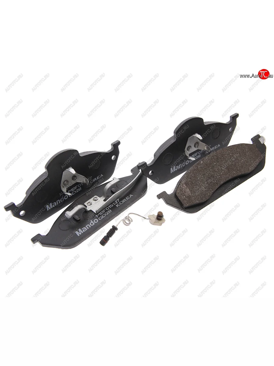 Колодки тормозные передние (4шт.) MANDO Mercedes-Benz ML class W163 дорестайлинг (1997-2001)  в Воронеже Воронежской области