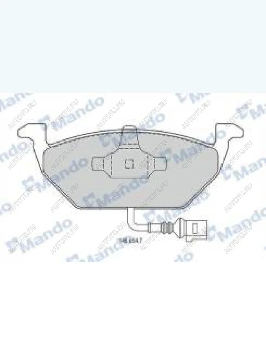 Колодки тормозные передние (4шт.) MANDO Audi A3 8VS седан рестайлин (2016-2020)  в Керчи Республика Крым