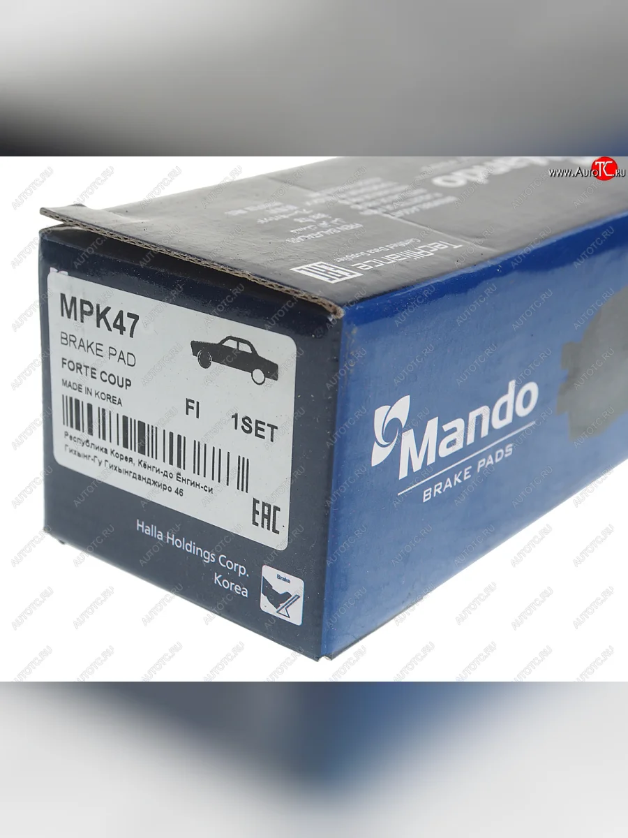 Колодки тормозные передние R16 (4шт.) MANDO KIA Rio 3 QB хэтчбек 5 дв. рестайлинг (2015-2017)  с доставкой в г. Керчь