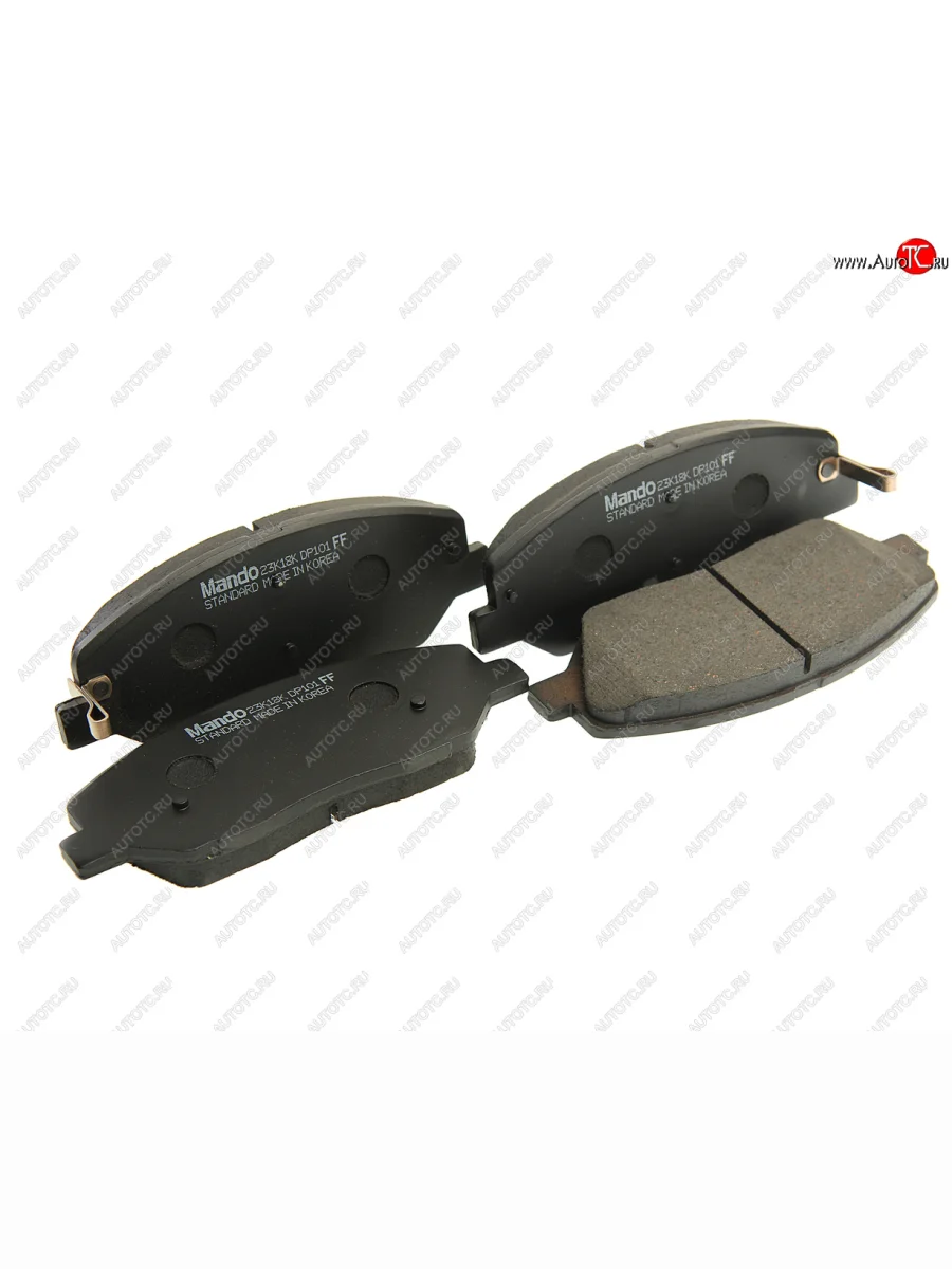 Колодки тормозные передние (4шт.) MANDO Hyundai Santa Fe SM (2000-2012)  в Самаре Самарской области