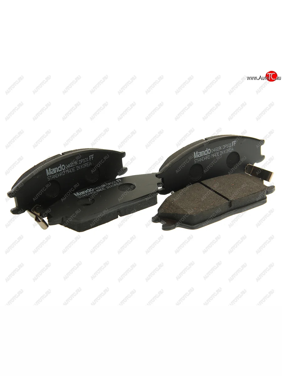 Колодки тормозные передние (4шт.) MANDO Hyundai Getz TB хэтчбэк 5 дв. дорестайлинг (2002-2005)  в Керчи Республика Крым