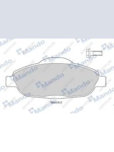 Колодки тормозные передние (4шт.) MANDO Peugeot 3008 дорестайлинг (2009-2013)