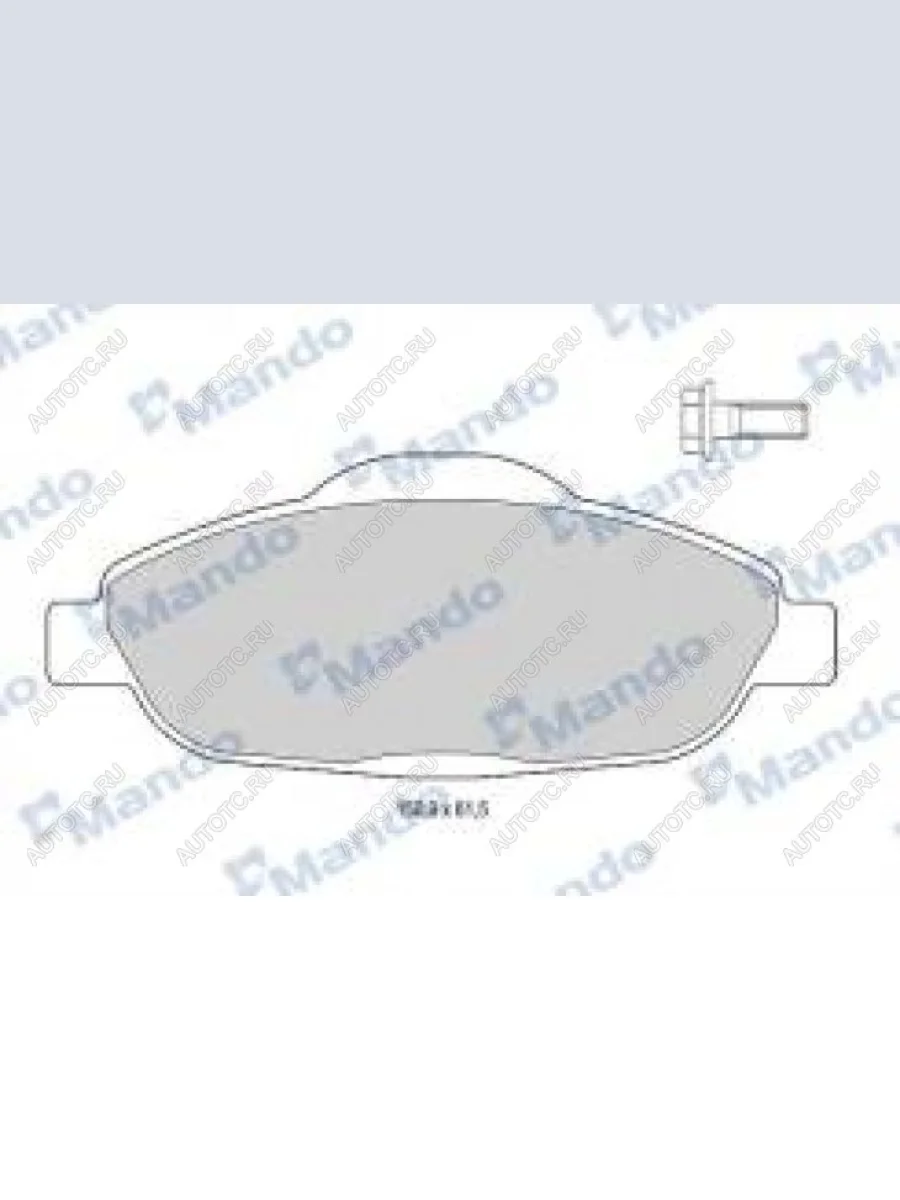Колодки тормозные передние (4шт.) MANDO Peugeot 308 T9 хэтчбек 5 дв. рестайлинг (2017-2022)  в Перми Пермском крае