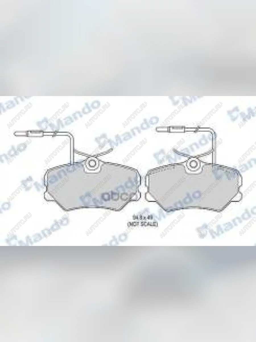 Колодки тормозные передние (4шт.) MANDO Peugeot 406 8E,F универсал дорестайлинг (1995-1999)  в Перми Пермском крае