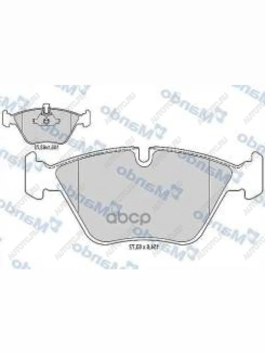 Колодки тормозные передние (4шт.) MANDO BMW 3 серия E90 седан дорестайлинг (2004-2008)  в Керчи Республика Крым
