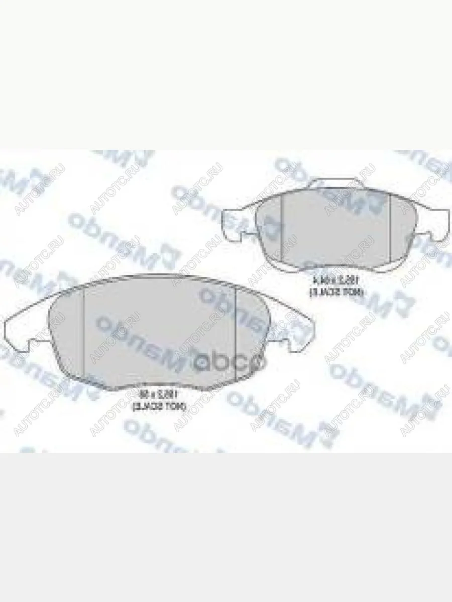 Колодки тормозные передние (4шт.) MANDO CITROEN C4  дорестайлинг, хэтчбэк 5 дв. (2004-2008)  в Керчи Республика Крым