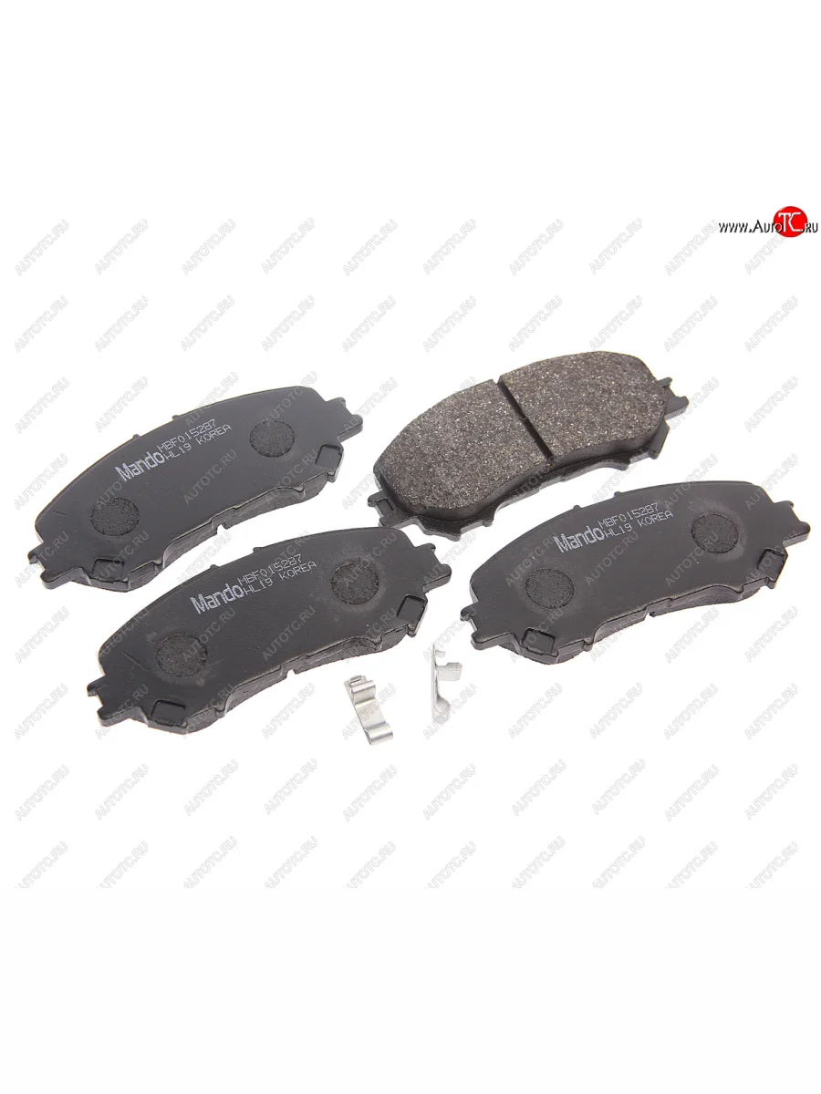 Колодки тормозные передние (4шт.) MANDO Nissan Qashqai 2 J11 рестайлинг (2017-2022)  в Перми Пермском крае
