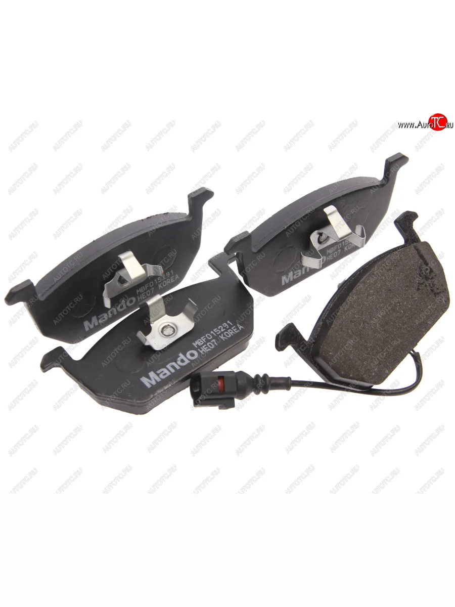 Колодки тормозные передние (4шт.) MANDO Skoda Octavia A7 дорестайлинг лифтбэк (2012-2017)  в Перми Пермском крае
