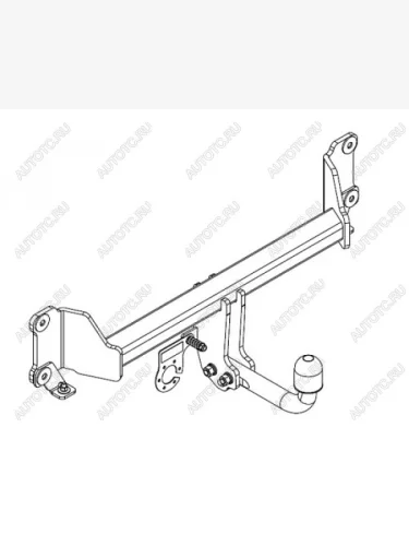 Фаркоп Auto-Hak (стальной, шар V (A40V, W5)) BMW X4 G02 дорестайлинг (2018-2021)