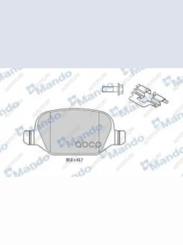 Колодки тормозные задние (4шт.) MANDO Fiat Linea (2007-2016)