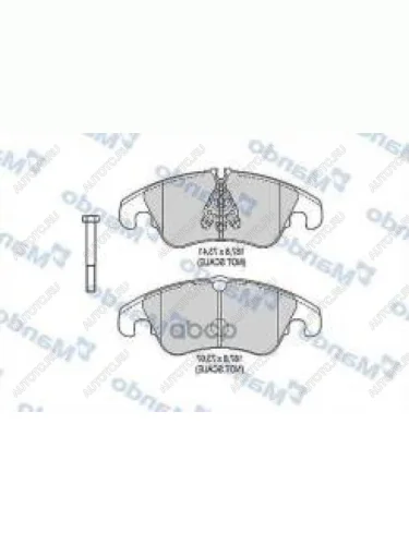 Колодки тормозные передние (4шт.) MANDO Audi A6 C7 дорестайлинг, седан (2010-2014)
