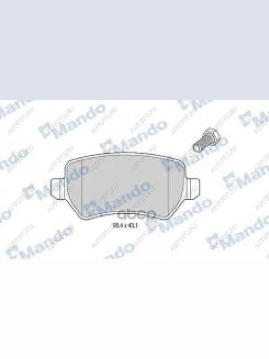 Колодки тормозные задние (4шт.) MANDO KIA Ceed 2 JD рестайлинг универсал (2015-2018)  в Керчи Республика Крым