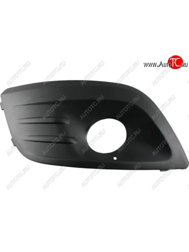 Правая решетка переднего бампера (с отверстием под ПТФ, пр-во Китай) BODYPARTS Renault Logan 1 рестайлинг (2010-2016)