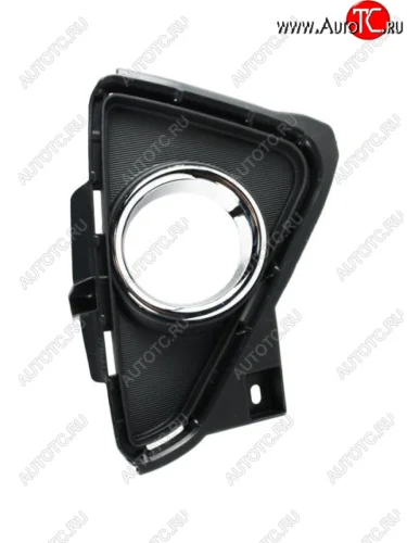 Правая решетка переднего бампера (с отверстием под ПТФ, пр-во Китай) BODYPARTS (вставка хром) Toyota RAV4 XA40 5 дв. рестайлинг (2015-2019)