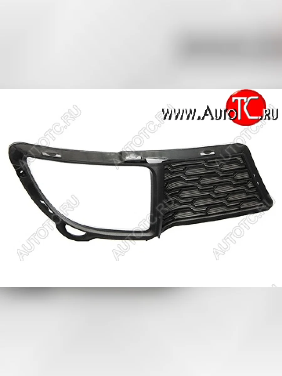 Правая решетка переднего бампера (с отверстием под ПТФ, пр-во Китай) BODYPARTS KIA Cerato 2 TD седан (2008-2013)  в Перми Пермском крае