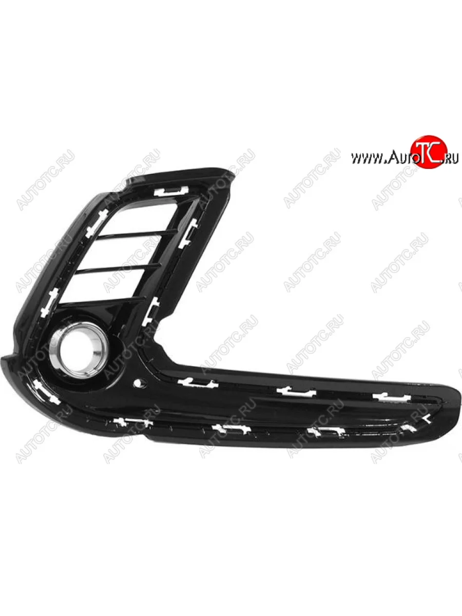 Правая решетка переднего бампера (с отверстием под ПТФ, пр-во Китай) BODYPARTS Hyundai Elantra AD дорестайлинг (2016-2019)  в Самаре Самарской области